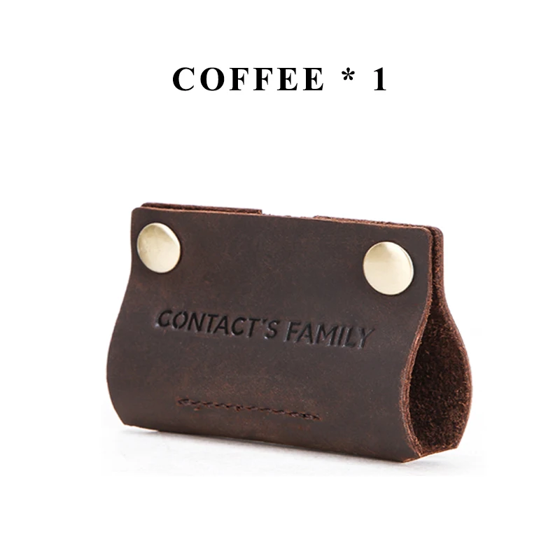 1 coffee (USD 4.51) Luxury genuine leather earphone cable organizer wire winder for Earphone USB cable protector management holder mini personalized - Цвет: 1 coffee (USD 4.51)