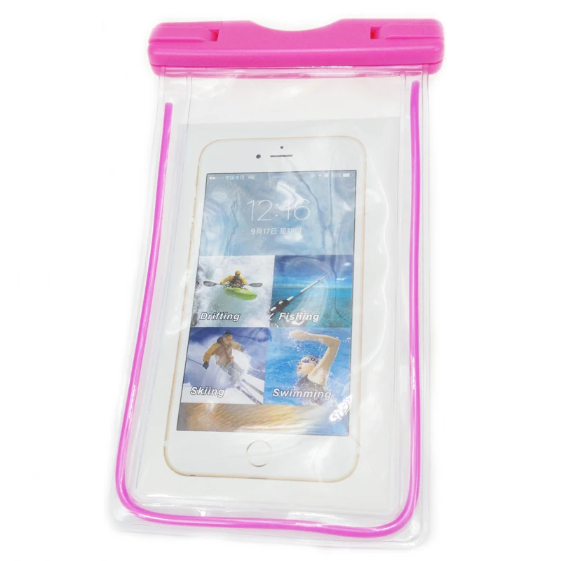 pink case Водонепроницаемый чехол для телефона huawei mate 10 lite pro p10 lite P Smart p9 p8 lite смарт-чехол с карманом под водой для дайвинга - Цвет: pink case