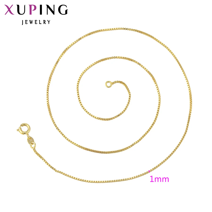 Xuping Jewelry Fashion High Quality Light Gold Color Chain Necklace 42633 | Украшения и аксессуары