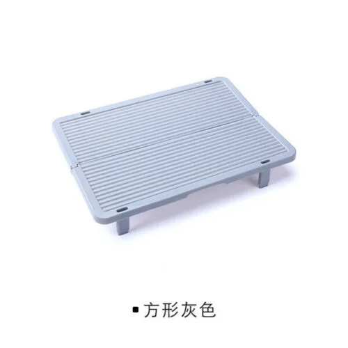 Square gray Большая Подставка-Сушилка Для Посуды Лоток утварь, столовые приборы пельменей поднос для лапши кухонная тарелка держатель для хранения посуды лотки - Цвет: Square gray