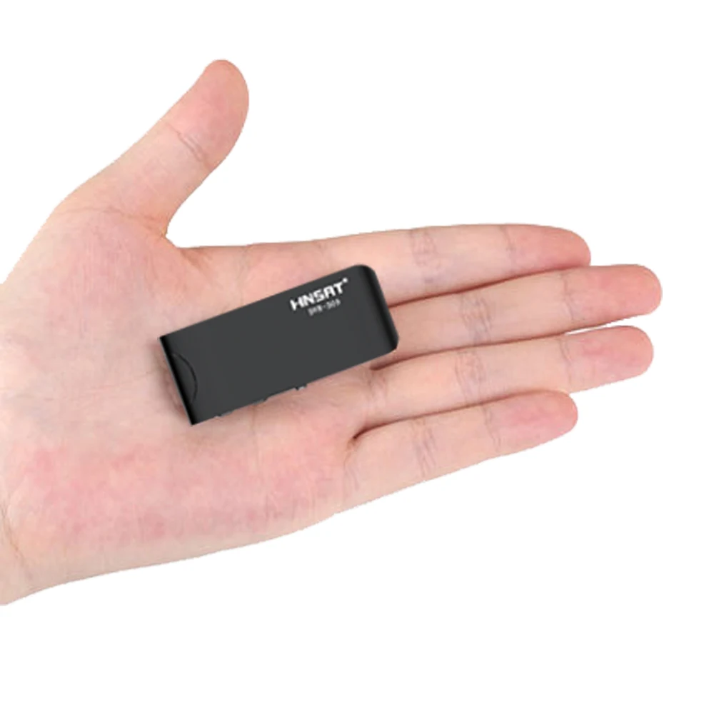 Активация диктофона с магнитным зажимом и FM радио 1024 Кбит/с PCM воспроизведение