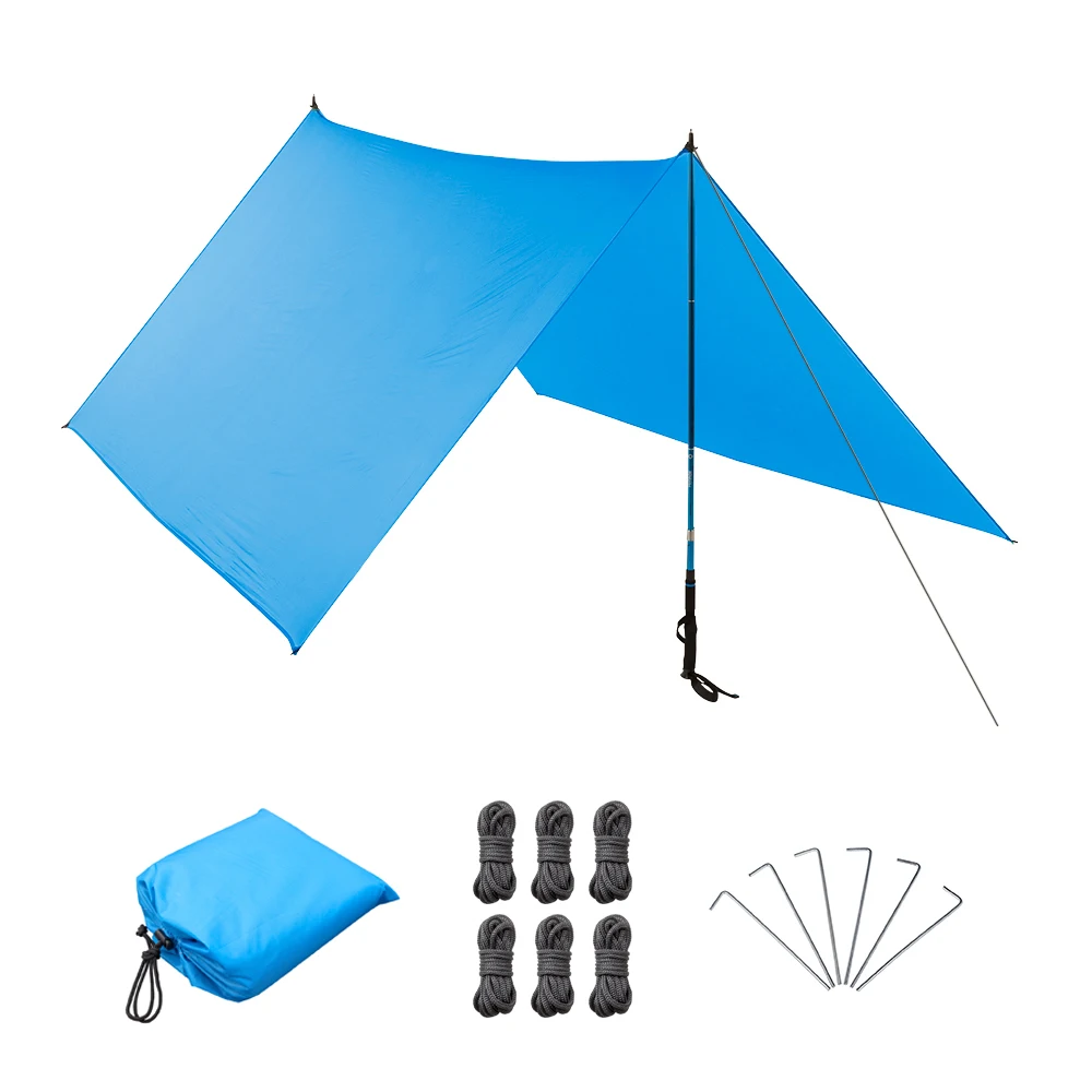 Survivalist Ultralight 3х3м/10'x10' Кемпинг Брезент для сетки укрытие Пирамида Бриз Палатка