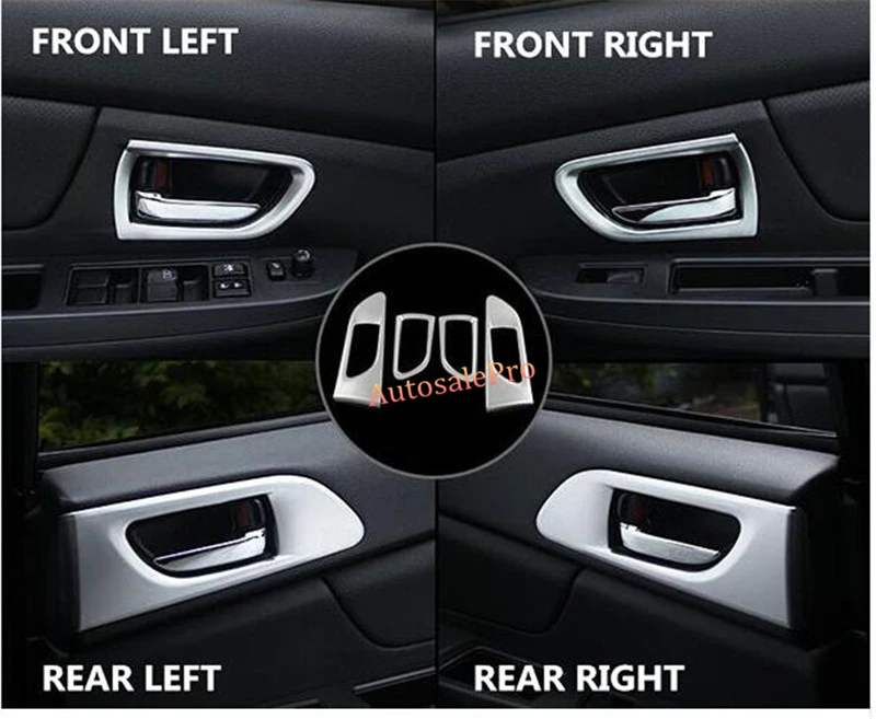 Матовая пластиковая консоль для дверных ручек крышка рамы отделка 4 шт. хэтчбека