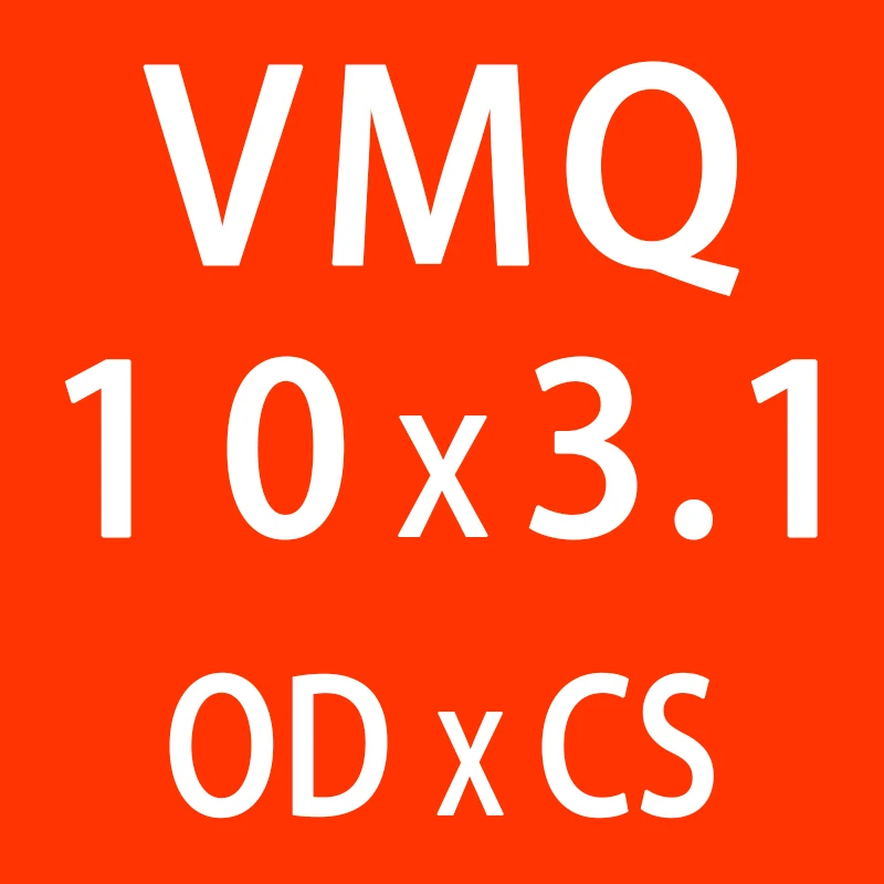 10 шт./лот красные силиконовые кольцо из силикона/VMQ-хомут с круглым воротником для мальчиков и девочек 3,1 мм Толщина OD10/11/12/13/14/15/16/17/18/19/20 мм(материк) резиновое уплотнительное кольцо уплотнение прокладка - Цвет: OD10mm