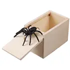 Новинка, Веселая коробка, паук, розыгрыш, деревянная шкатулка, шутка, кляп, игрушка без слов
