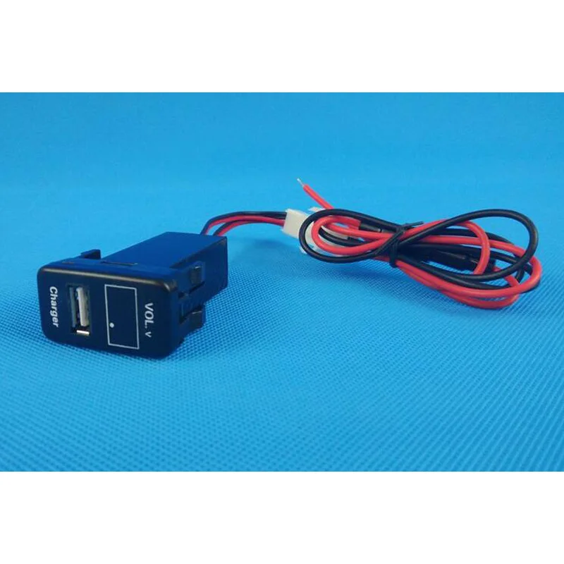 USB зарядное устройство аудио разъем напряжение выход температура в дисплее температура VOL. V TEM для Toyota PRADO 2003-2009/SEQUOIA 2008