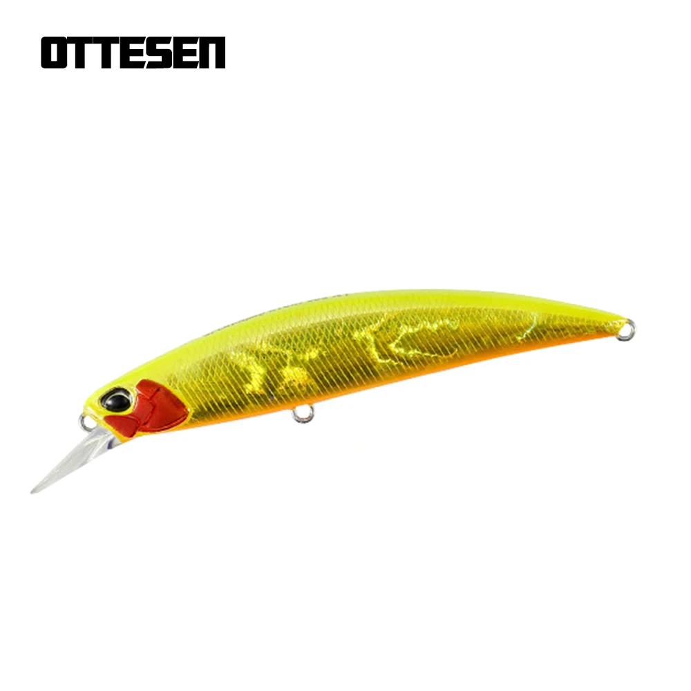 OTTESEN 1pcs/lot 110mm 16g minnow fishing lure 3D fish eyes professional quality hard isca artificial bait pesca peche wobblers | Спорт и