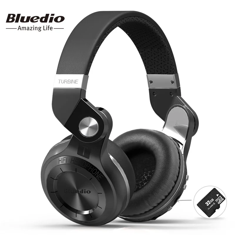 Bluedio T2+(турбина 2 апгрейд ) инновационный завёрнутый внутрь дизайн Bluetooth