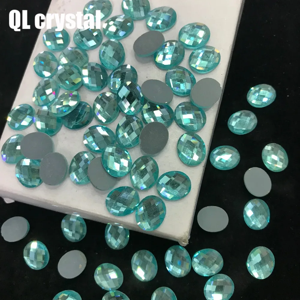 QL Кристалл 10x12 мм кристалл популярная DIY Одежда Обувные сумки клей на плоской