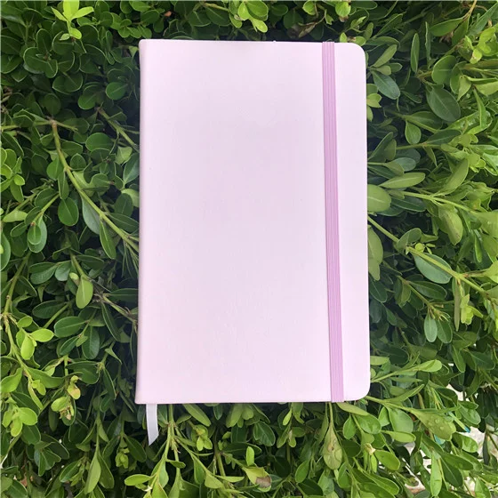 PINK Искусственная кожа блокнот Художественный альбом для набросков dot grid bullet journal 100gsm бумага 192 страниц - Цвет: PINK