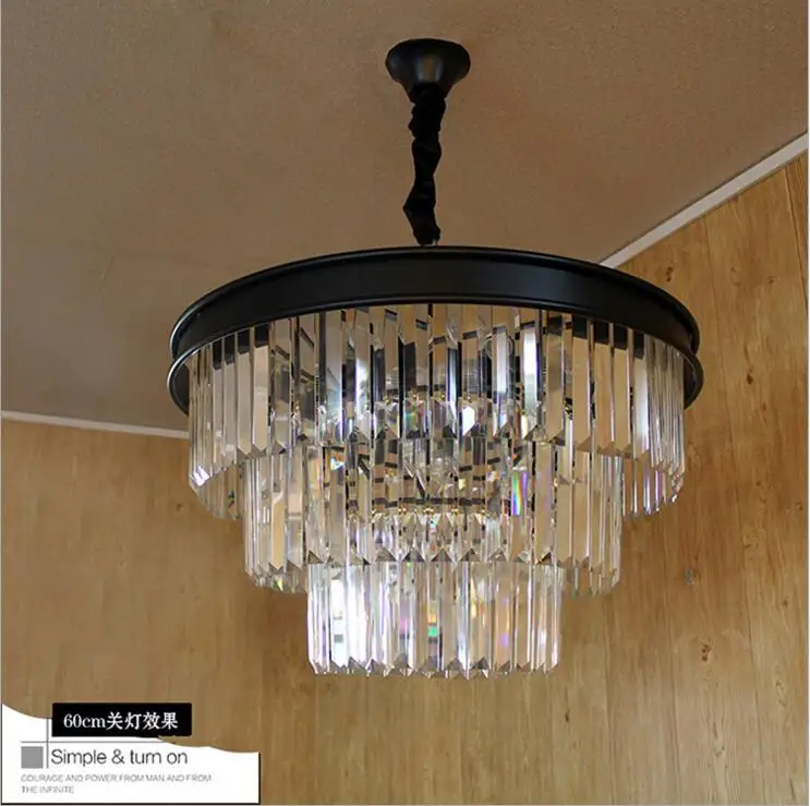 Светильник для ресторана в американском стиле простая круглая длинная люстра K9 с