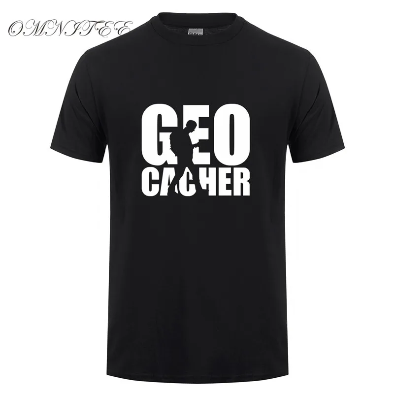 Футболка geocacher Мужская хлопковая футболка с коротким рукавом забавная Geocaching