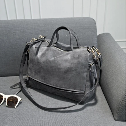 2020 женская сумка модная винтажная мотоциклетная большая из нубука через плечо|bag