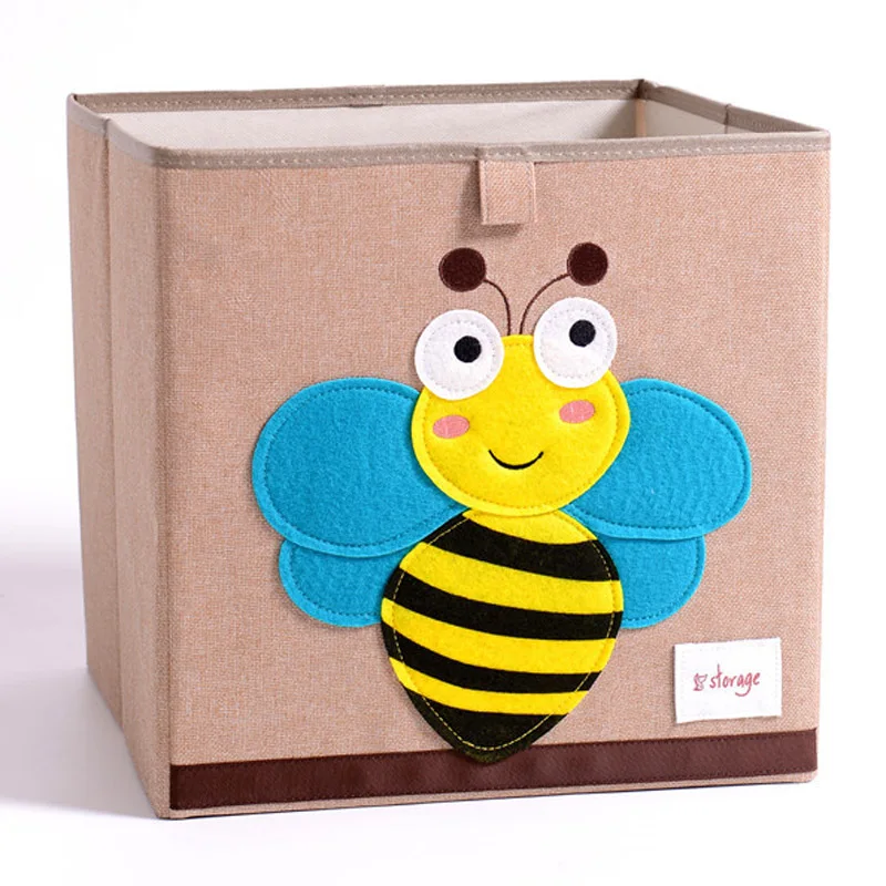 Мультяшный ящик для хранения животных детские игрушки органайзер складная