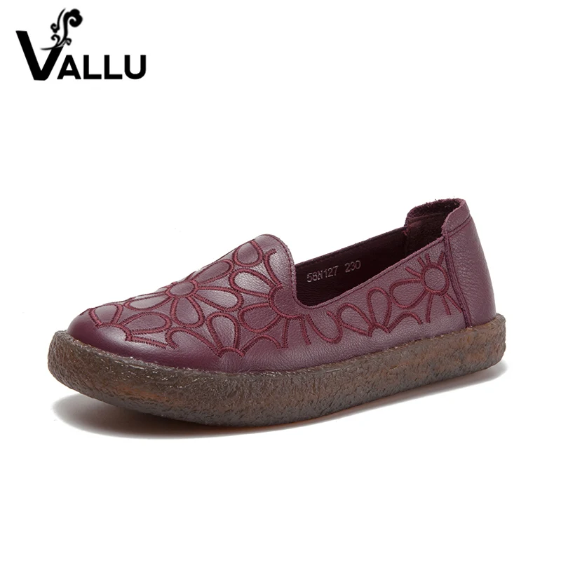 VALLU/ г., женские лоферы из натуральной кожи на плоской подошве мягкие удобные женские мокасины на плоской подошве