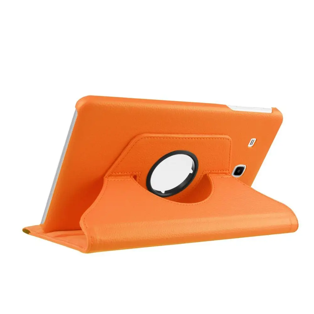 Tab A6 10,1 360 градусов вращающийся Folio PU кожаный чехол откидная крышка для Samsung Galaxy Tab A 6 10,1 T580 T585 10," чехол для планшета - Цвет: Оранжевый