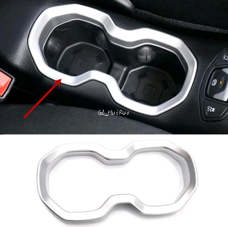 

Console Centre Water Cup Holder Frame Cover Trim 1pcs for Jeep Renegade 2015 2016