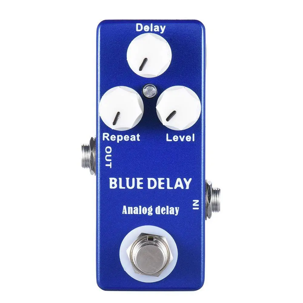 Мини педаль для гитары Mosky Deep Blue Delay с эффектом True Bypass|Детали и аксессуары гитар| |