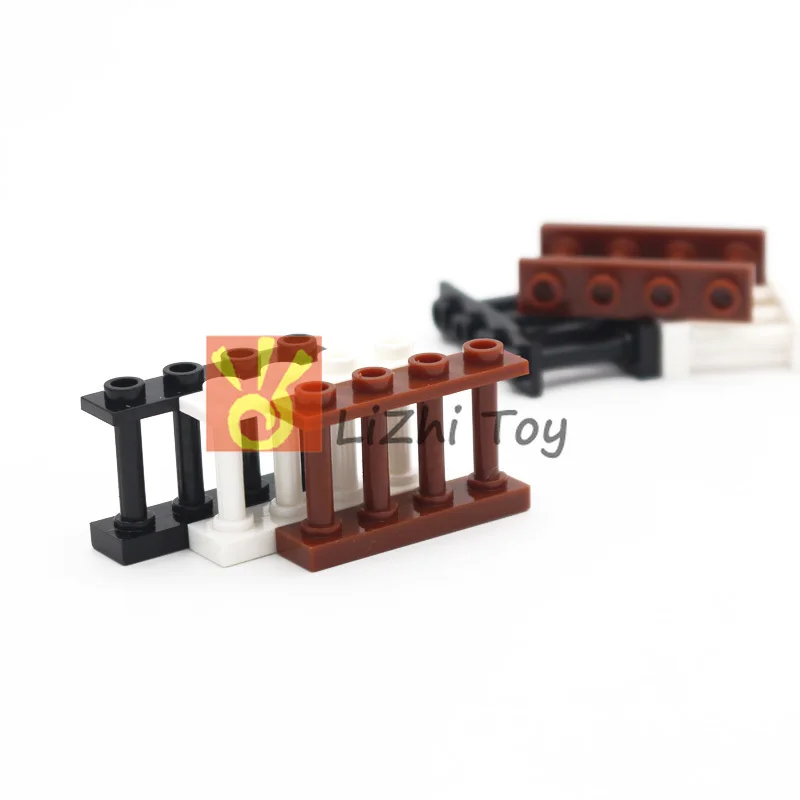 MOC блоки 15332 забор 1x4x2 шпиндель с 4 шпильками Сделай Сам просвечивающие блочные