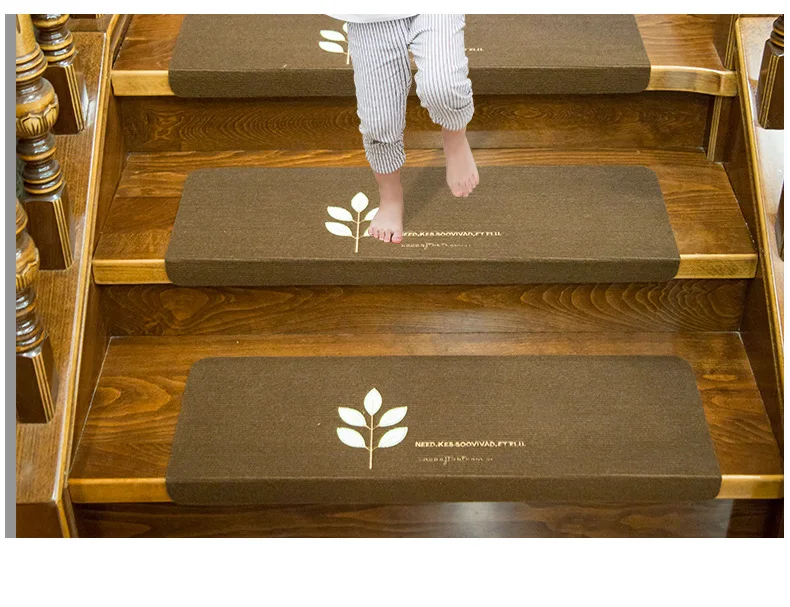 

LOUTASI Self-adhesive Luminous Non-Slip Staircase Pads Step Mats Stair Carpets Treads Rugs Pads for Home decor Protector Pad