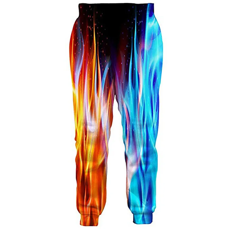 Крутые спортивные штаны Ice Fire повседневные эластичные для фитнеса свободные в