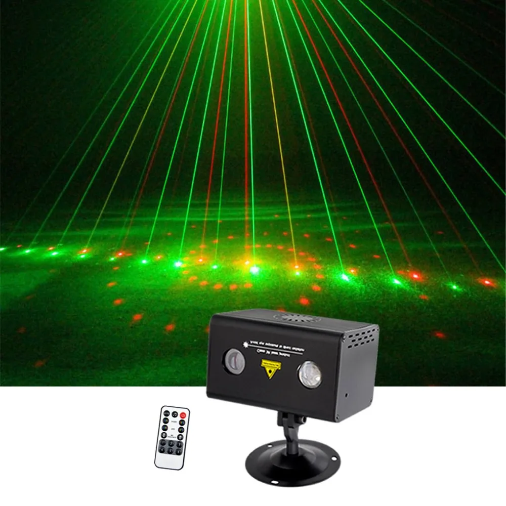 Sharelife Mini 20 красный зеленый гобо смешанный RGB LED Аврора DJ пульт дистанционного