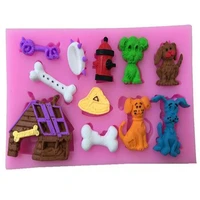 small dogbone shape fondant cake silicone mold cupcake decorating baking tools candy chocolate cake molds biscuits pastry mould