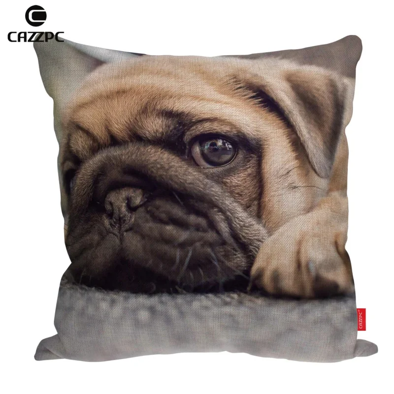 Плохой милый Мопс Собака животных печати белье автомобиль диван декоративная