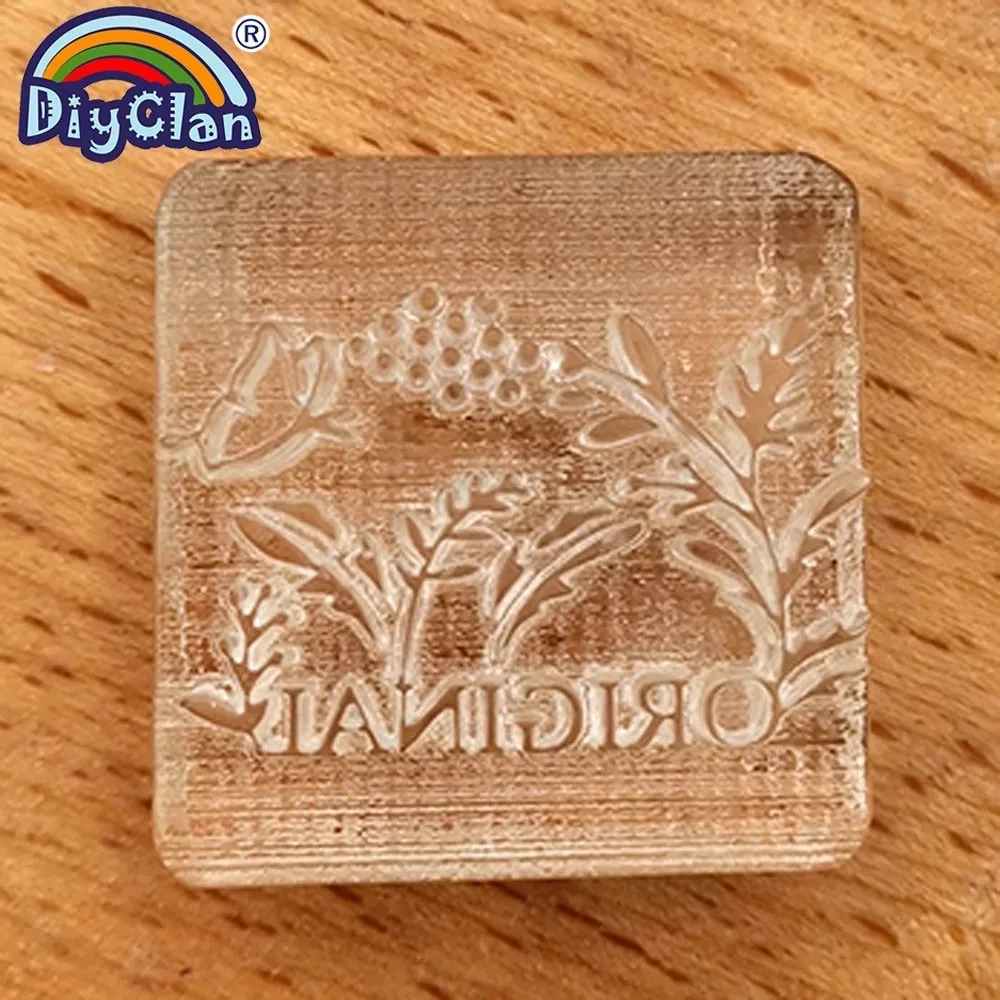 Мыльный штамп Diy ванильный натуральный органический прозрачный штамп для мыловарения ручной работы мыло узоры инструменты на заказ Z0303XC