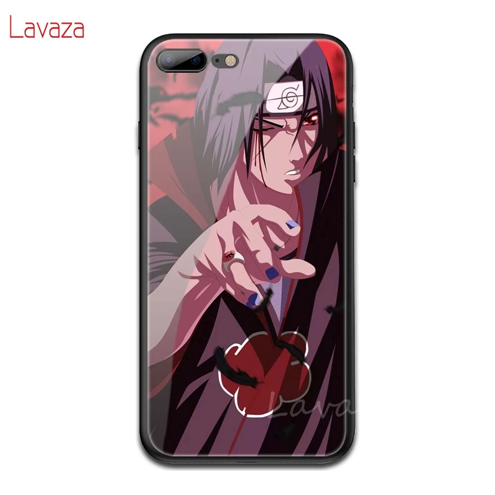 TG1 Lavaza Наруто Итачи Учиха закаленное стекло мягкий чехол для iPhone 6 6S 7 8 Plus 5 5S SE XR X XS 11 Pro MAX чехол - Цвет: TG1