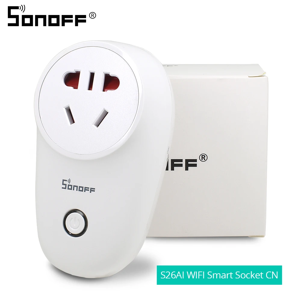 Sonoff S26 WiFi умная розетка CN Беспроводные Розетки умный дом переключатель работа с