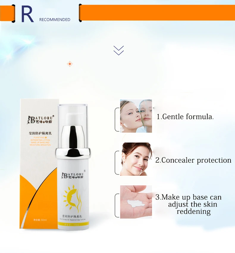 Batloru солнцезащитный крем для лица Spf 90 Pa++ maquillage водонепроницаемый/водостойкий Осветляющий Солнечный rostro protetor solar