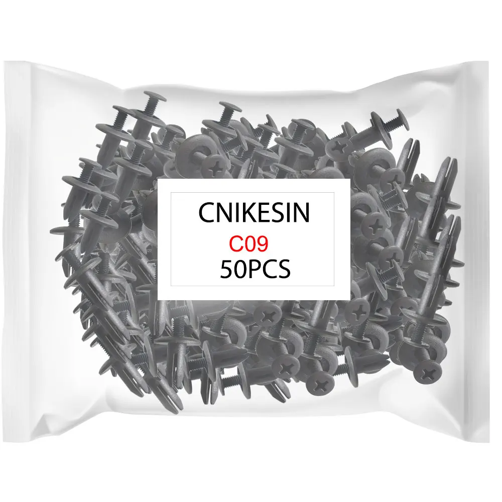 CNIKESIN 50 шт. C09 6 мм отверстие нейлон авто крепеж автомобильный нажимной Тип