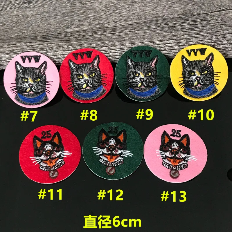 5-20 Pieces/Lot Embroidery cats and dogs patch for clothing bags decorated with DIY accessories iron on patches applique DN467 | Дом и сад