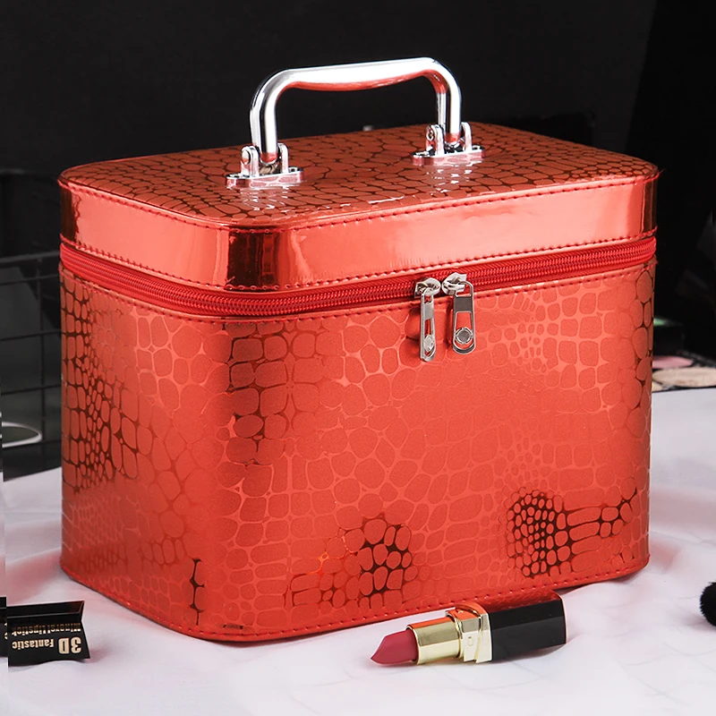 Новинка косметичка с крокодиловым узором женская Женская вместительная сумка