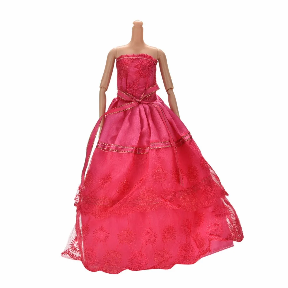 Фото 2 слойное розовое кружевное платье без рукавов для свадьбы с вышивкой кукольных