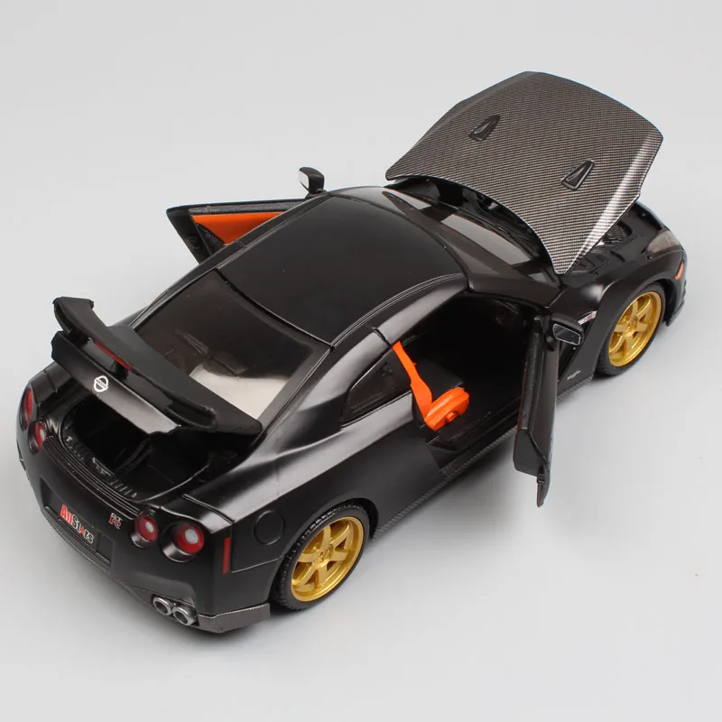 Масштаб 1:24 mini Maisto 2009 Nissan GTR Skyline супер спорт турбо R35 гоночный автомобиль купе