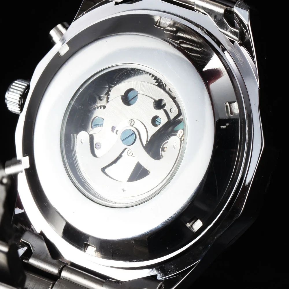 WINNER модные классические автоматические механические мужские спортивные часы