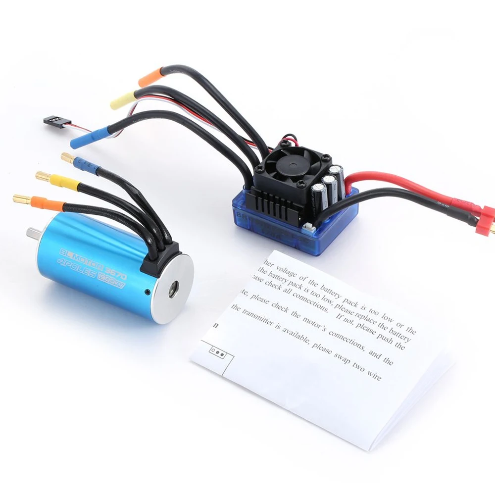4 полюсный Бессенсорный бесщеточный двигатель RC 3670 1/8 кв с электронным