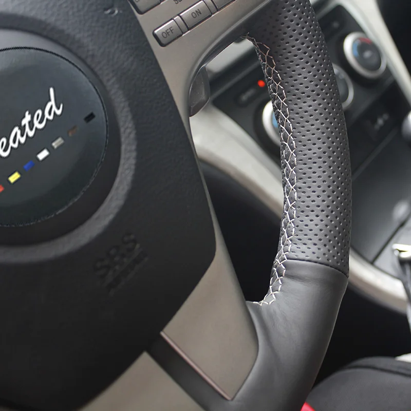 Наппа рулевого колеса автомобиля крышки для Mazda 6 Atenza 2009-2013 год Оплетка на руль для мазда 6