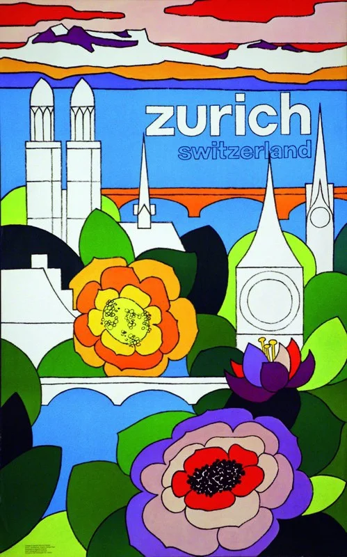 Швейцария Zurich Tourism 1928 классические картины на холсте винтажные настенные плакаты