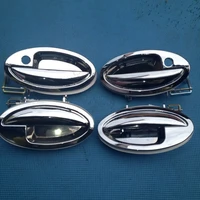 chrome exterior door handle covers for lifan 520 520i breez accessories good quality metal stickers car styling