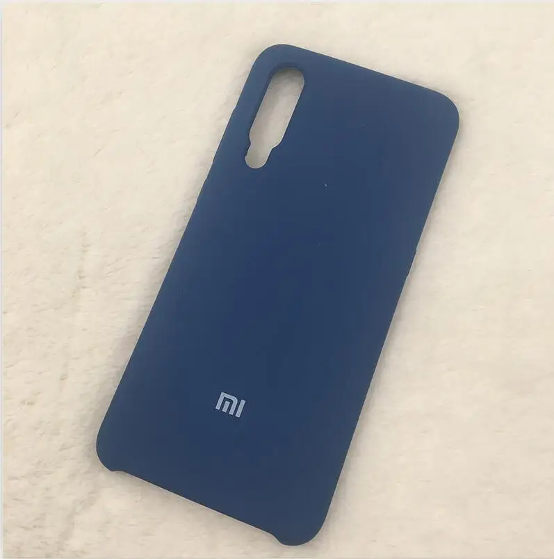 blue Xiao mi 9 защитный резиновый ТПУ задняя крышка оболочка для Xiaomi mi 9 жидкий силиконовый Жесткий Чехол 6,39 дюйма с логотипом 10 шт./партия - Цвет: blue