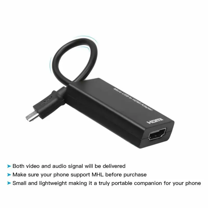 Micro USB к HDMI tv HD 1080P MHL Кабель адаптер для смартфонов и планшетов| |