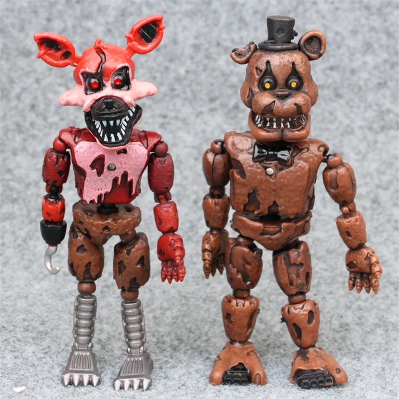 FNAF/6 шт. 10 см пять ночей у Фредди Бонни Foxy Freddy Fazbear медведь ночь игрушки фигурку