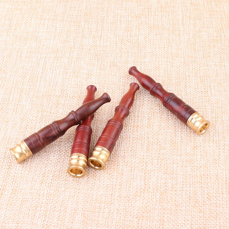 Solid Wood Smok Pipe Portable Cigarette Filter Holder Creative Smoker Herb Tobacco Pipes Gifts Smoking Mouthpiece | Дом и сад