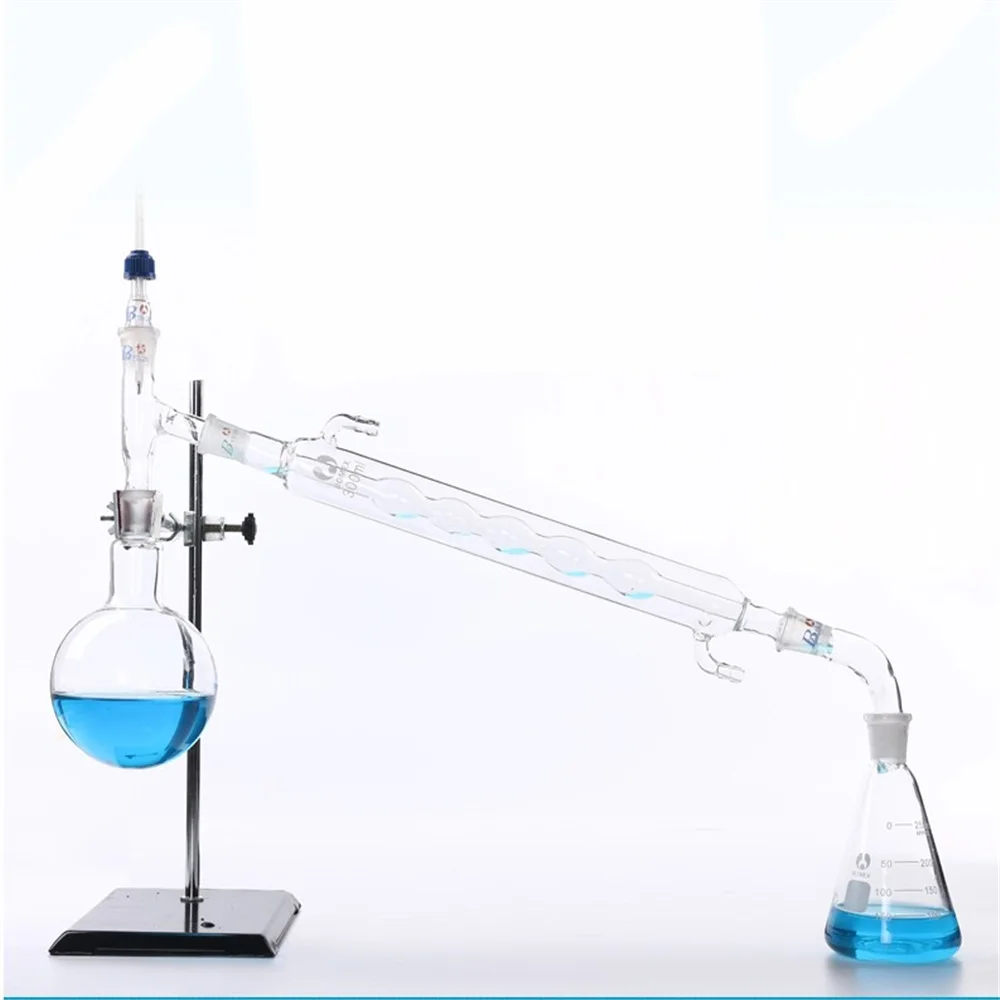 500ml  1000ml Chemistry Lab Glassware Kit,Glass Distilling,Distillation Apparatus,24/29 Lab Supplies