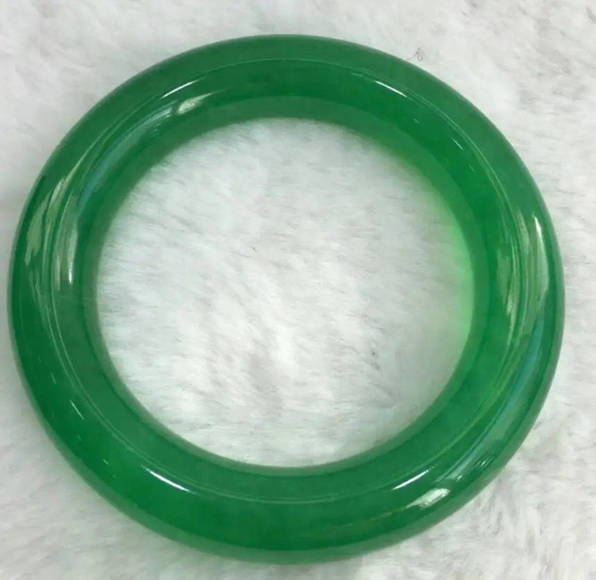 

57-58 (Grade A) 100% Natural green Jadeite JADE Bracelet Bangle