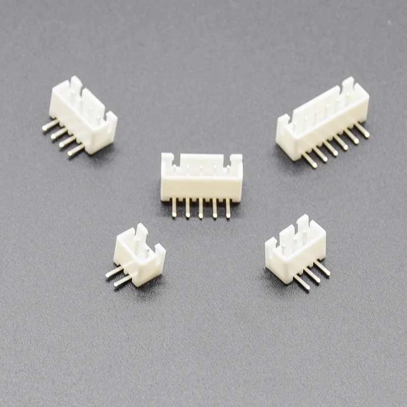 50 шт./лот XH2.54 угловой штыревой разъем 2P 3P 4P 5P 6P 2,54 мм Шаг XH для PCB JST