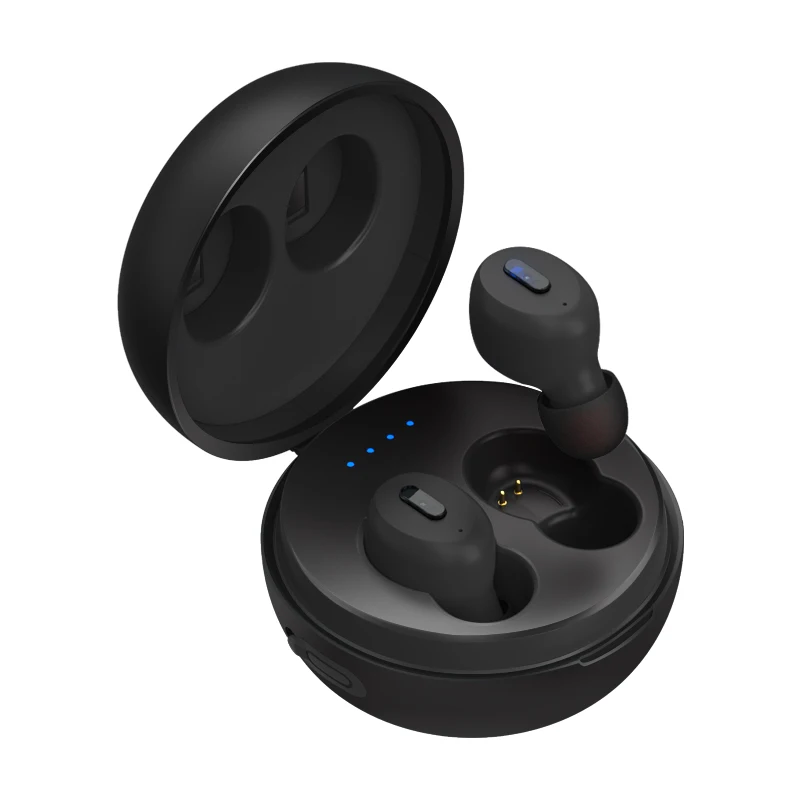AIRIENX HIFI беспроводные наушники-вкладыши TWS Bluetooth 5,0 наушники водонепроницаемые/небьющиеся наушники для iphone android - Цвет: Черный